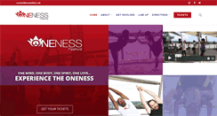 Desktop Screenshot of onenessfest.com